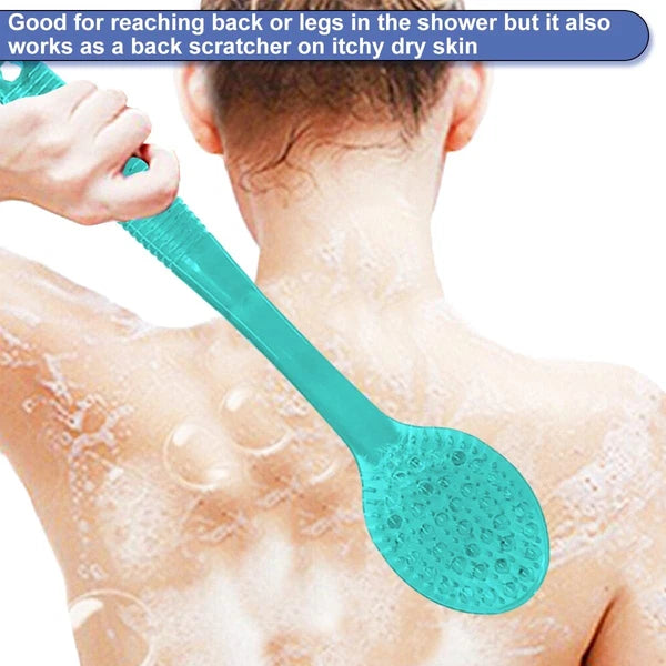 Back Brush for Shower, 14-inch Long Handle Medium Stiff Bristles Bath Scrubbe...