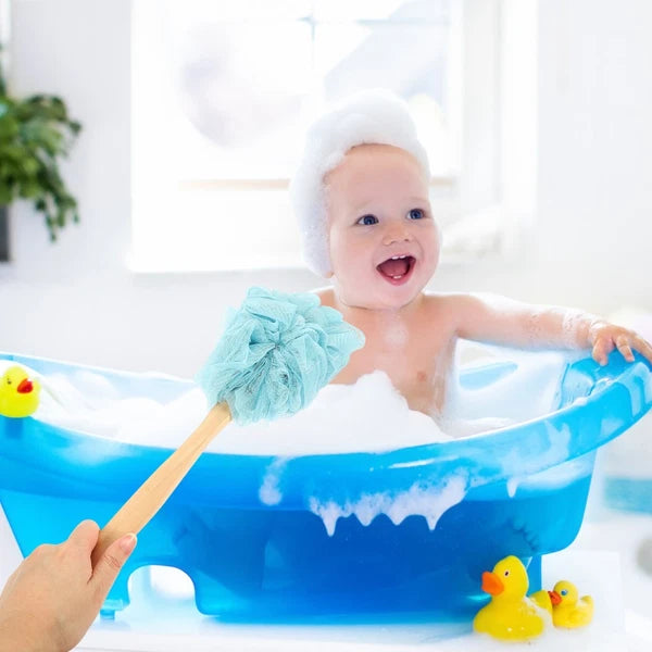 4 Pcs Bath Brush Rubs Back Ball Miss Man Scrubber Shower Long-handled Loofah