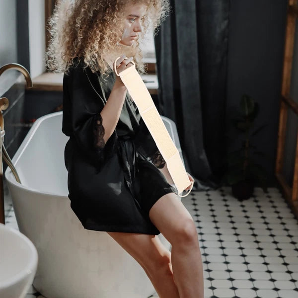 2 Pcs Shower Strap Shower Brush Bath Pouf Shower Puff Shower Loofah