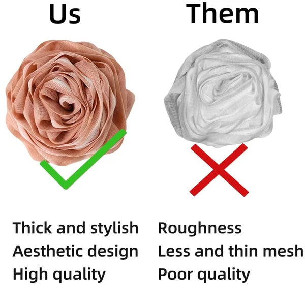 Loofah-Bath-Sponge-Extra Large-75g, Shower Body Wash for Women, Soft Mesh Col...