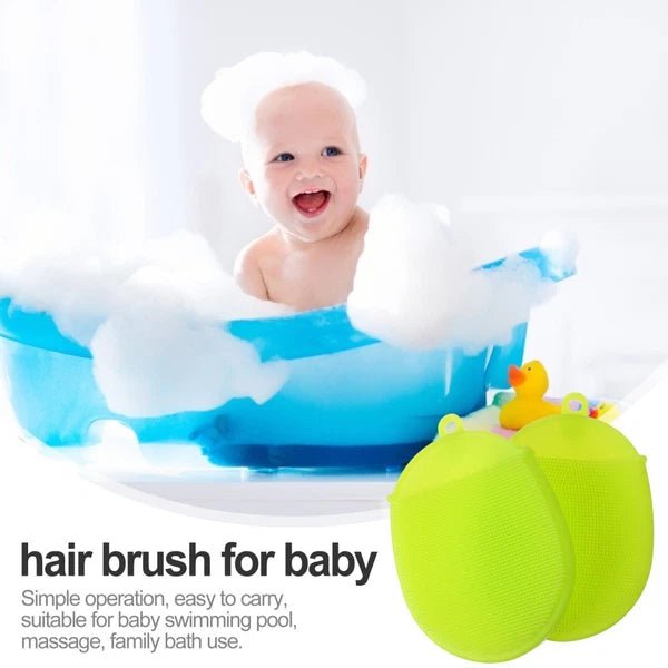 2pcs Silicone Bath Brushes Cleaning Brushes Scrubbers Bath Supplies