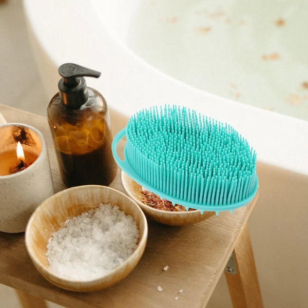 2 Pcs Bath Brush Soft Body Scrubber Man Skin Exfoliator Exfoliating Back