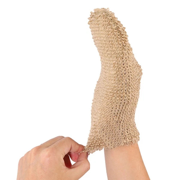 2Pcs Exfoliating Bath Gloves Ramie Jute Spa Scrub for Smooth Skin