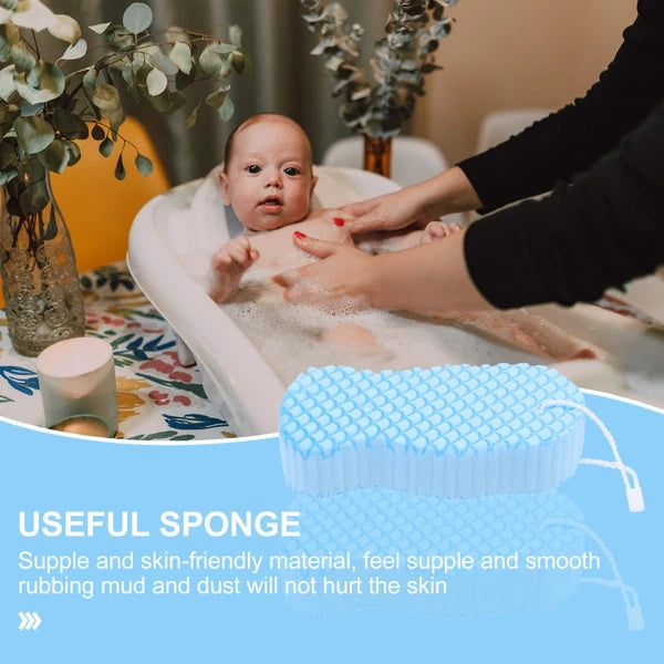 2 Pcs Baby Bath Sponge Man Back Scrub Brush Exfoliant for Shower Bathing