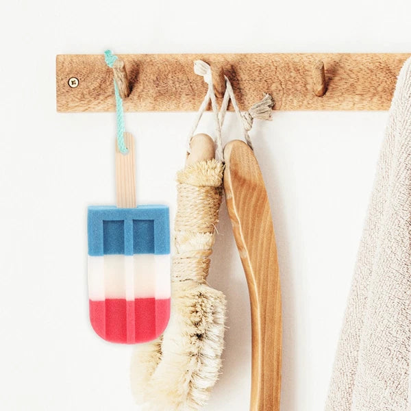 6Pcs Ice Cream Shaped Shower Body Sponge Scrubber Brush Exfoliating Body Washer