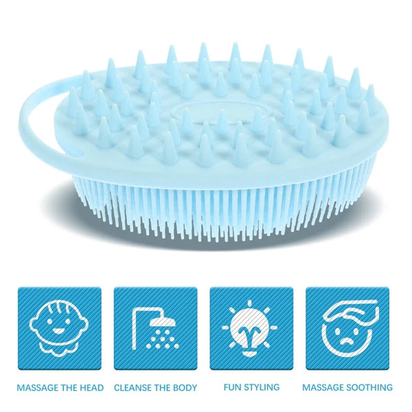 Bath Child Bathing Scrubber Double-sided Silicone Cleaning