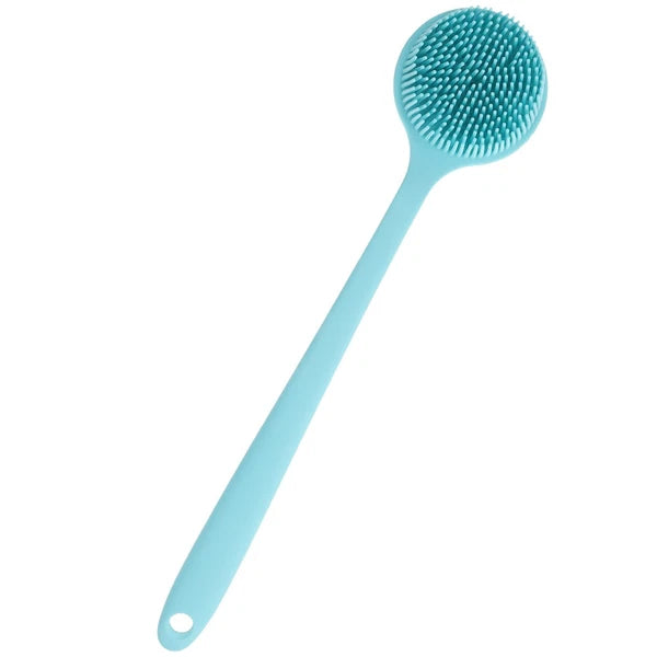 Long Handle Bath Brush Body Scrubber Silicone Shower Exfoliation