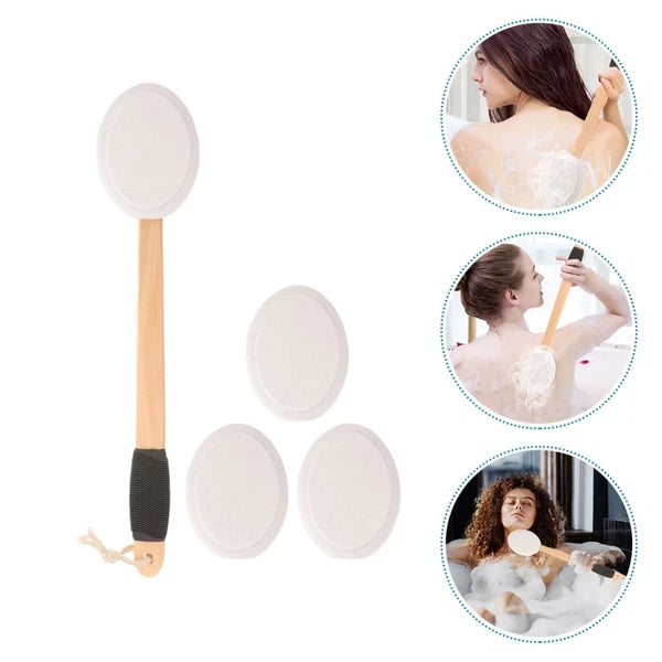 Anti-slip Bath Brush Set Man Miss Cream Back Applicator Moisturizer