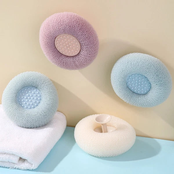 3 Pcs Bath Brush Shower Exfoliator Scrubber for Body Miss Bathroom Exfoliating