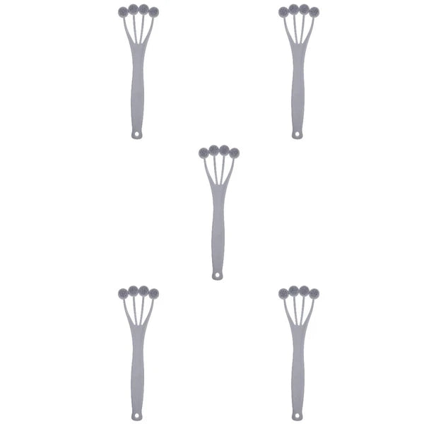 5 Pack Exfoliating Bath Brush Body Scrubber for Shower Tool Back