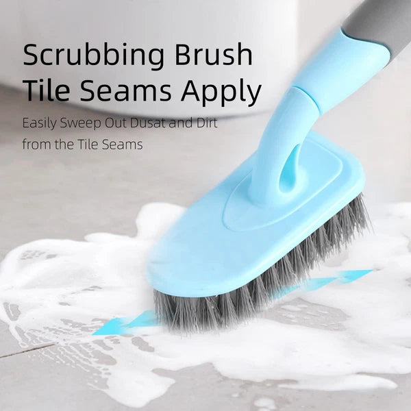 2-pack Brush Long Handle Shower Scrub For Cleaning With Medium Firm Bathroom