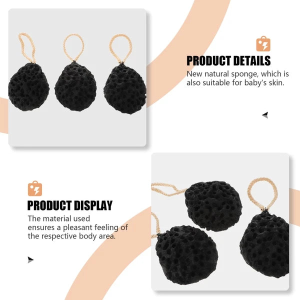 2 PCS Sponge Bath Wipe Exfoliating Shower Body Scrubber