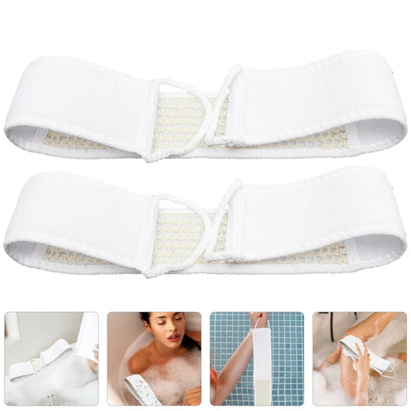 2 Pcs Shower Strap Shower Brush Bath Pouf Shower Puff Shower Loofah