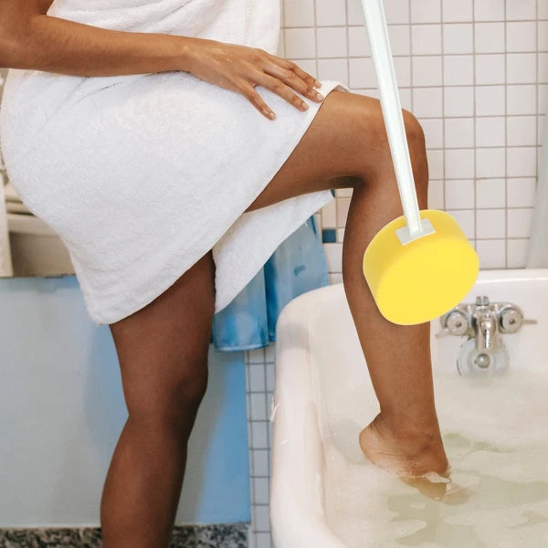Back Brush Long Handle Scrub Women's Elder Bath Scrubber for Shower Body