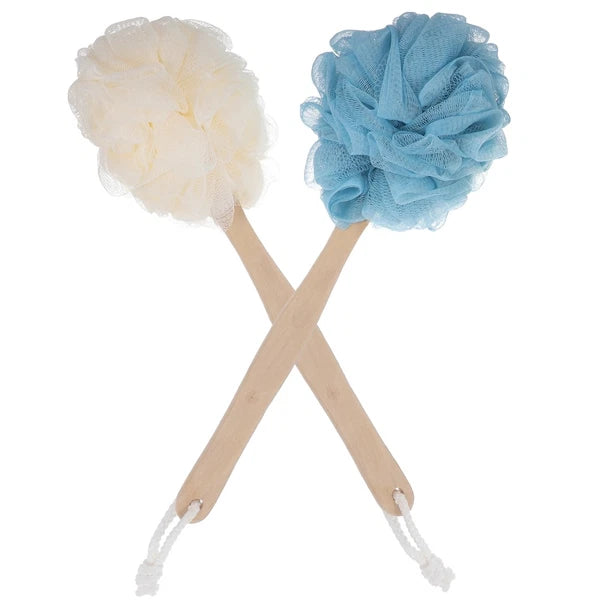 2 Pcs Exfoliating Body Cleaning Brush Long Handled Bath Baby for Shower