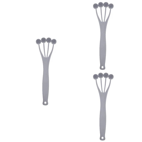 3 Pieces Exfoliating Bath Brush Body Brushes for Shower Tool Back