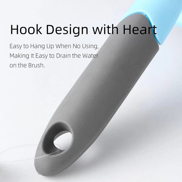 2-pack Brush Long Handle Shower Scrub For Cleaning With Medium Firm Bathroom