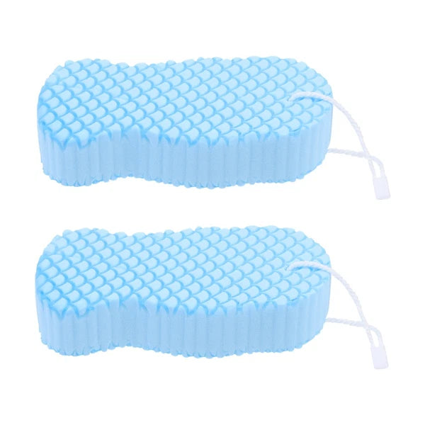 2 Pcs Baby Bath Sponge Man Back Scrub Brush Exfoliant for Shower Bathing