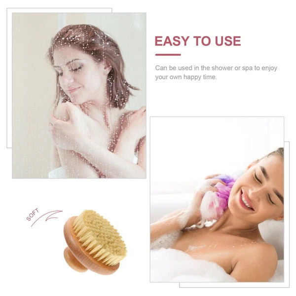 Back Exfoliator for Shower Bath Scrubber Body Bathroom Scrubbing Brush