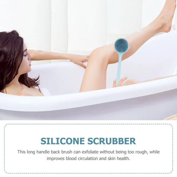 Silicone Bath Brush Man Flexible Scrubber Massage for Shower