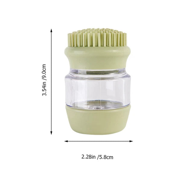 Cat and Dog Silicone Bath Brush Scrubber Shampoo Dispenser for Pet Grooming