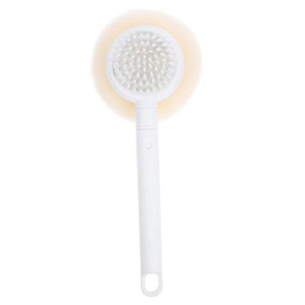 Bath Brush Sponge Body Scrubber with Handle Adaptive Shower Brushes