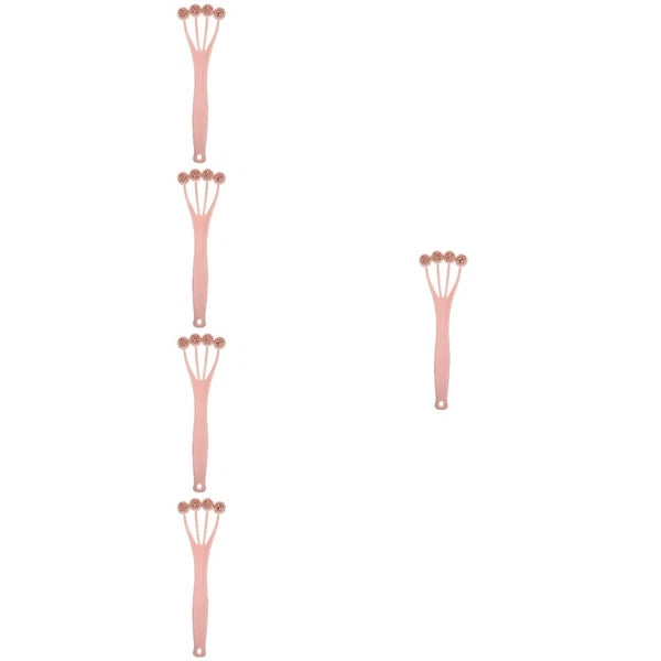 5 PCS Exfoliating Bath Brush Body Scrubber for Shower Long Handle