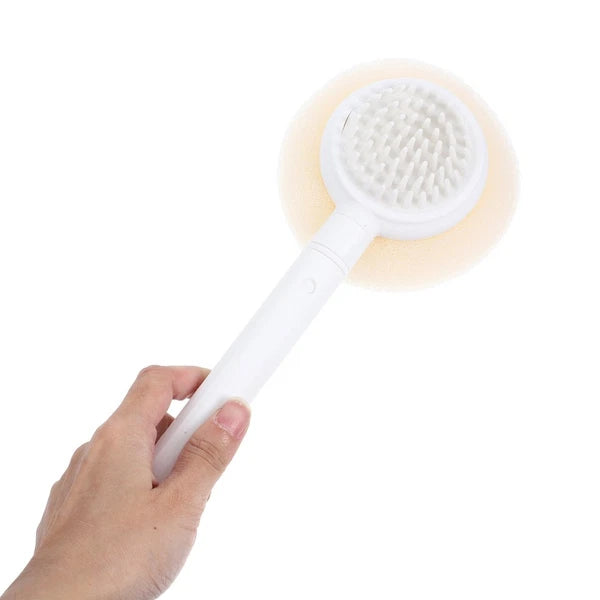 Bath Brush Sponge Body Scrubber with Handle Adaptive Shower Brushes
