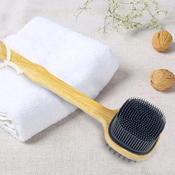 Bath Brush Miss Man Silicone Back Scrubber for Shower Long Handle