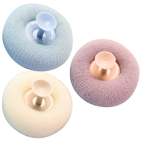 3 Pcs Bath Brush Shower Exfoliator Miss Bathroom Exfoliating Scrubber