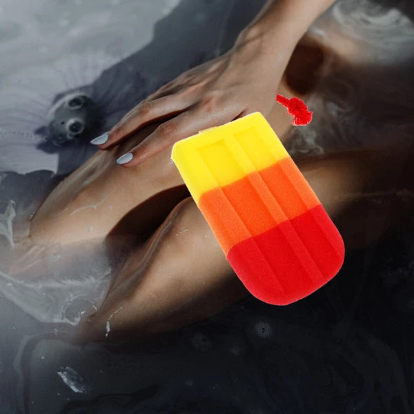 Shower Sponge Bathing Exfoliating Sponge Ice Cream Shaped Exfoliating Scrubber